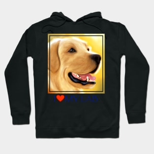 Yellow Lab Portrait Hoodie